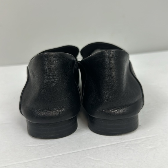 Zara Black Soft Leather Studded Loafer Sz 7.5 - Picture 12 of 15